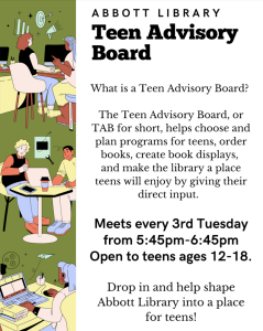 Teen Advisory Board @ Abbott Library